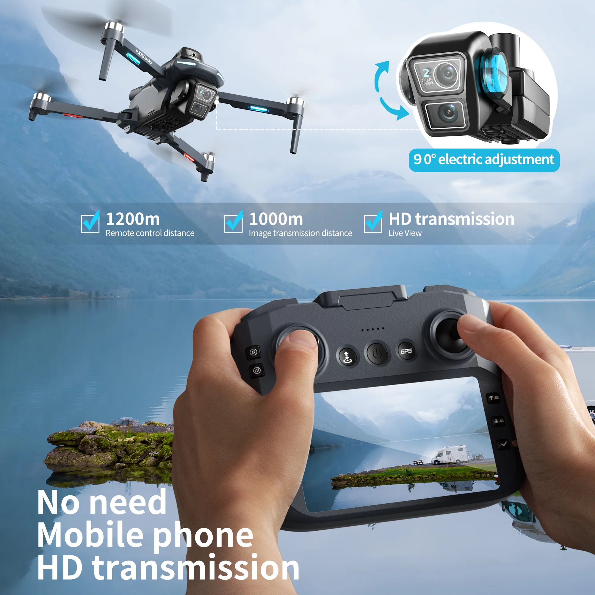 Original XT606 Drone Professio - đánh giá và giá Drone Multispectral