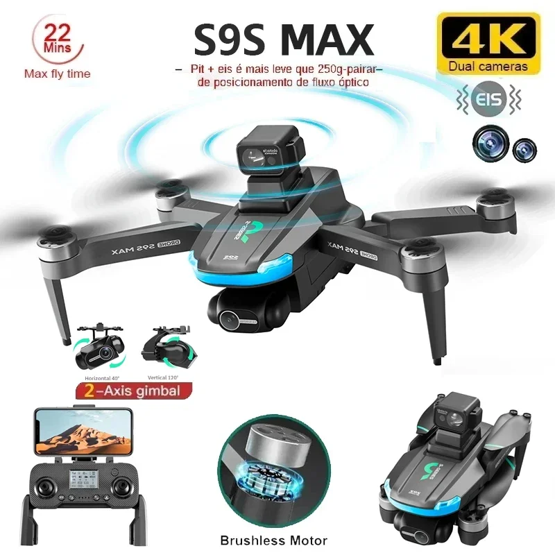 NEW S9S MAX MINI Drone 4K 2-Ax - đánh giá và giá Drone Mapping
