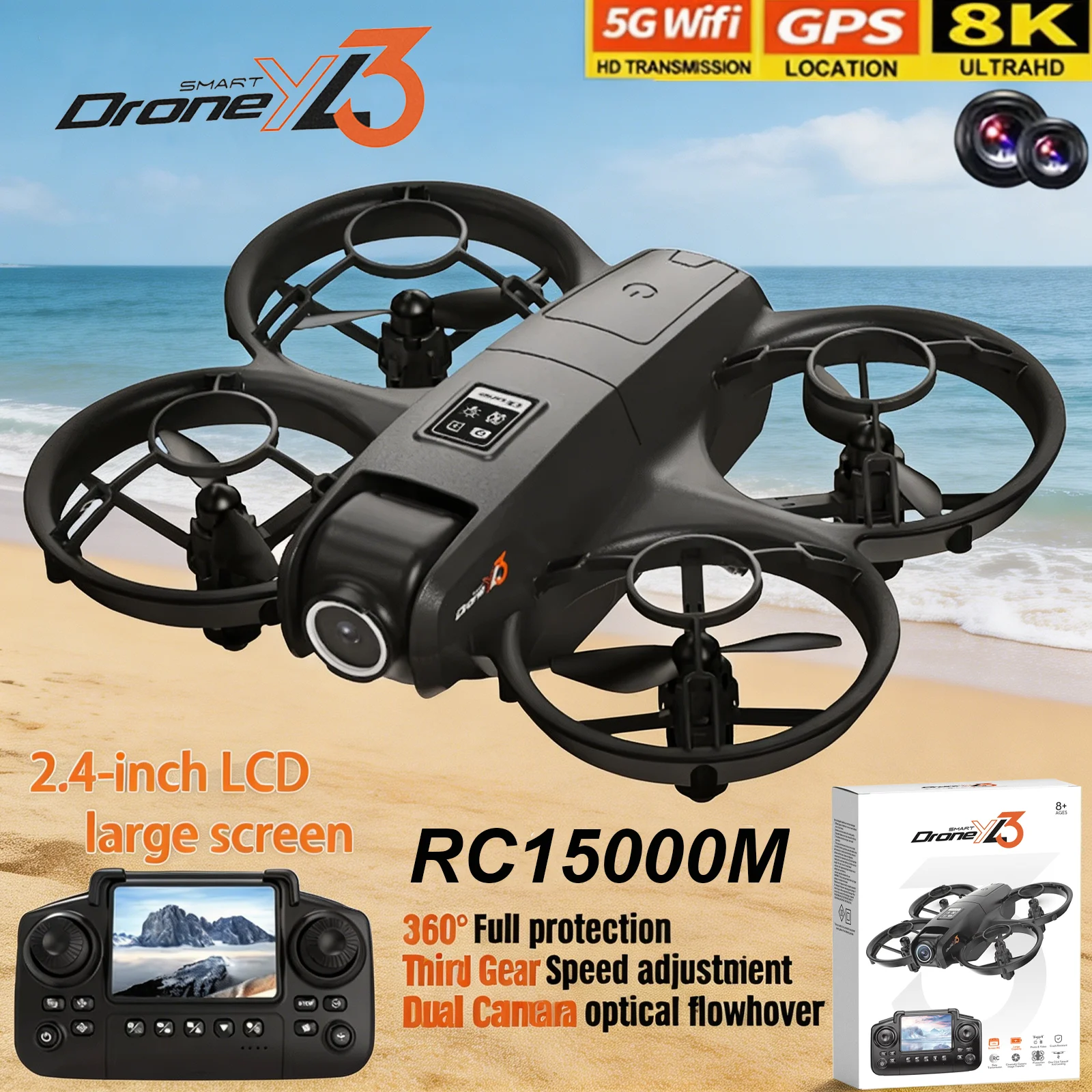 New YL3 RC Drone 8K 1080P Wide - đánh giá và giá Drone Multispectral